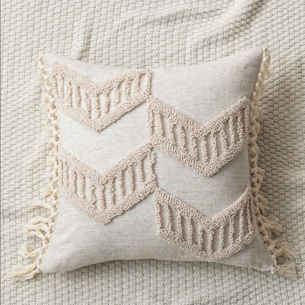 Cream/Neutral Tufted Pillow Covers